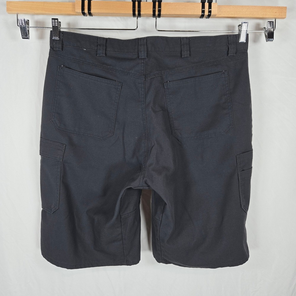 Red Kap Men Utility Cargo Shorts Black Workwear Stretch Size 40 Durable Casual - Picture 2 of 11